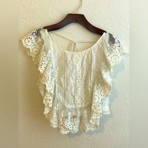 Free People S Eyelet Crop